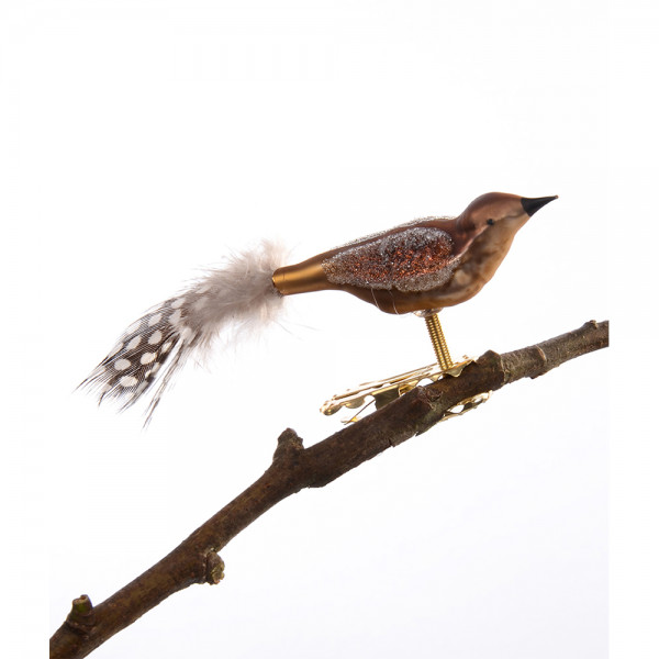 Mini-Vogel, gespritzt, Perlhuhn-Feder