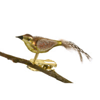 Mini-Vogel, gespritzt, Perlhuhn-Feder Mini-Vogel, gespritzt, Perlhuhn-Feder